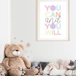 Girls Bedroom Prints, Motivational Print, Nursery Playroom Decor, Wall Art, Art - thumbnail 3
