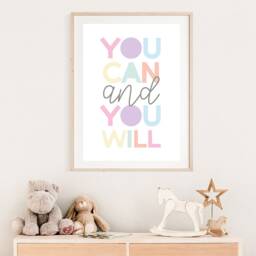 Girls Bedroom Prints, Motivational Print, Nursery Playroom Decor, Wall Art, Art - thumbnail 2
