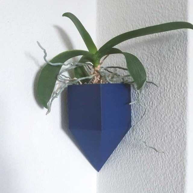 Set Of Corner Wall Planters, Vertical Garden Pot Decor - image 1