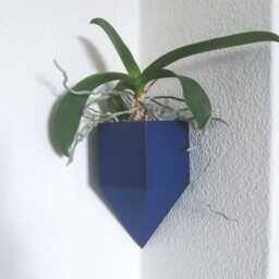 Set Of Corner Wall Planters, Vertical Garden Pot Decor - thumbnail 1