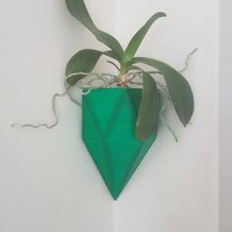 Set Of Corner Wall Planters, Vertical Garden Pot Decor - thumbnail 2