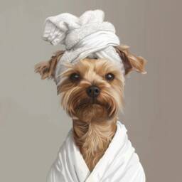Custom Pet Portrait in Bathtub, Dog Bathroom, Funny Bathroom Art Print, Gift For Owners, Personalized Gift, Kids - thumbnail 2
