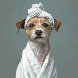 Custom Pet Portrait in Bathtub, Dog Bathroom, Funny Bathroom Art Print, Gift For Owners, Personalized Gift, Kids - thumbnail 1
