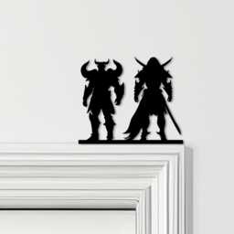 Door Topper Vikings Various Colours Top Of Decorative Sign - Sign, Novelty Wall Decor, Frame Art, Art - thumbnail 1