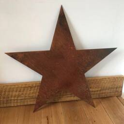 xl Rusty Metal Barn Star 70cm Rustic Home & Garden Decor - thumbnail 2