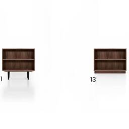 Bookcase, Bookshelf Made Of Walnut Vaneer - Livlo O-R05 - thumbnail 2