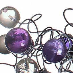 Ceiling Lamp Bubbles With Purple, Gray & Clear Color For Children Room, Hall, Bathroom - thumbnail 2