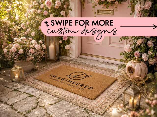 Personalised Doormat With Your Own Logo - Family Name Welcome Mat Gift - image 1