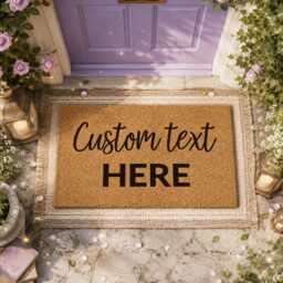 Personalised Doormat With Your Own Logo - Family Name Welcome Mat Gift - thumbnail 3