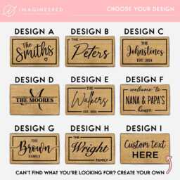 Personalised Doormat With Your Own Logo - Family Name Welcome Mat Gift - thumbnail 2