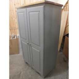 Chase Painted Hideaway Computer Cupboard With Reclaimed Top - Bespoke Sizes & Colours Available - thumbnail 3