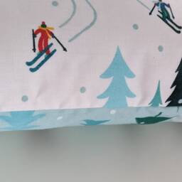 Christmas Winter Ski Village Trees Cushion Cover 16 - thumbnail 3