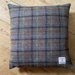 Harris Tweed Cushion Cover Pure Wool 18 - thumbnail 3