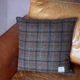 Harris Tweed Cushion Cover Pure Wool 18 - thumbnail 2