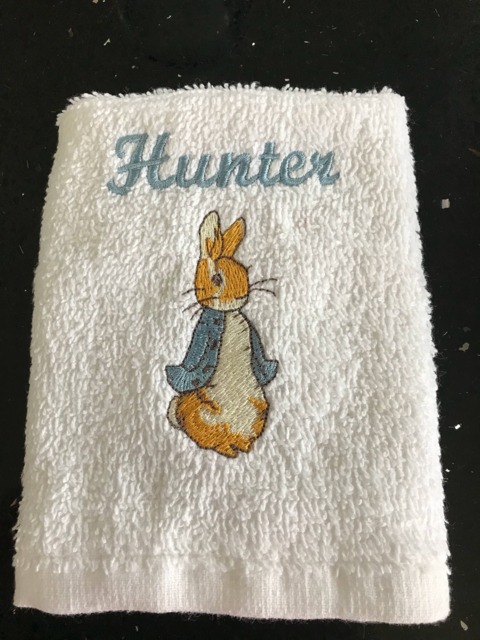 Peter Rabbit Flannel Face Cloth Beatrix Potter Can Be Personalised With Name - image 1