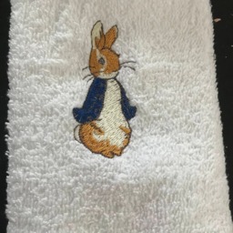 Peter Rabbit Flannel Face Cloth Beatrix Potter Can Be Personalised With Name - thumbnail 2