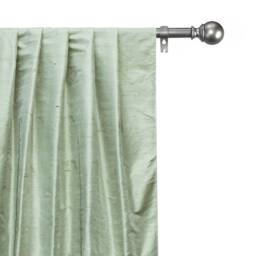 Pistachio Green Silk Dupioni Curtain Panels - Rod Pocket, Grommet, Box Pleat, Three Pinch Tab Top & Plain Ring Top - thumbnail 1