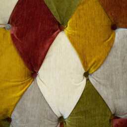 Multicoloured Velvet Patchwork Chesterfield Wingback Chair, High Back Fireside Armchair, British Handmade - thumbnail 4