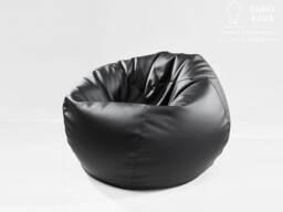 Eco Leather Bean Bag Chair Cover Round, Modern Comfort