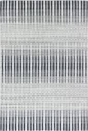 6'x9' Hand-Knotted Wool & Bamboo Silk Rug Modern Anatolian Design