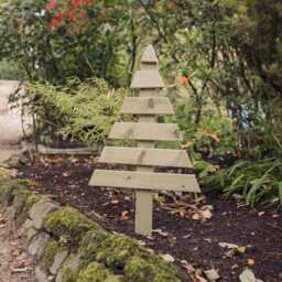 Natural Wooden Christmas Tree For The Garden Or Home 60cm High - thumbnail 3