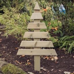 Natural Wooden Christmas Tree For The Garden Or Home 60cm High - thumbnail 1