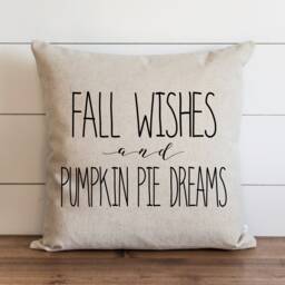 Fall Pillow Cover // Wishes Autumn Thanksgiving Home Decor - thumbnail 1