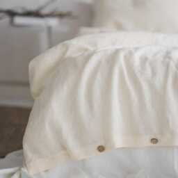 100% Natural Linen Duvet Cover - Soft Washed Bedding Set, Breathable, Eco-Friendly, Luxury Comforter Cover, Queen, King & Custom Sizes - thumbnail 2