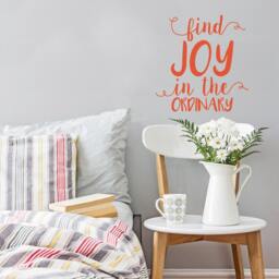 Find Joy in The Ordinary Quote - Vinyl Wall Decal - thumbnail 1
