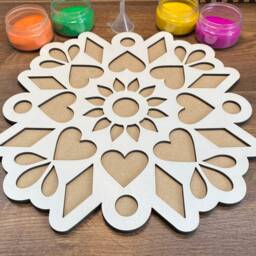 Digital File Only - Diwali Rangoli Layered Pattern For Use With Coloured Sand - thumbnail 2