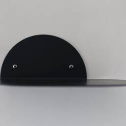 Black Metal Wall Shelves Set Of 2, Modern Floating For Home Office, Small Mounted Bookshelves, Minimalistic Decor - thumbnail 3