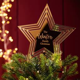 Personalised Star Christmas Tree Topper - thumbnail 2