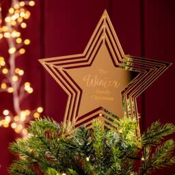 Personalised Star Christmas Tree Topper - thumbnail 3