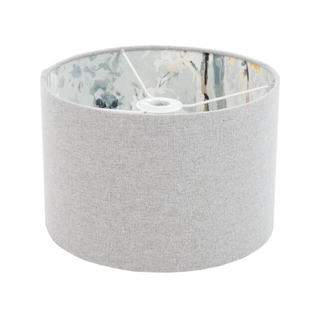 Silver Birch Tree Grey Lampshade Handmade in UK Forest Fabric Lamp Shade Vintage Retro - image 1