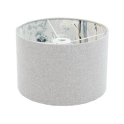 Silver Birch Tree Grey Lampshade Handmade in UK Forest Fabric Lamp Shade Vintage Retro