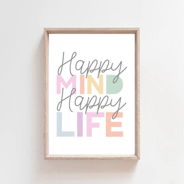 Girls Bedroom Prints, Teenager Girl Decor, Pastel Colours, Motivational Inspirational Wall Art, Positive Quotes - image 1