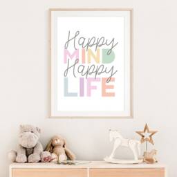 Girls Bedroom Prints, Teenager Girl Decor, Pastel Colours, Motivational Inspirational Wall Art, Positive Quotes - thumbnail 3