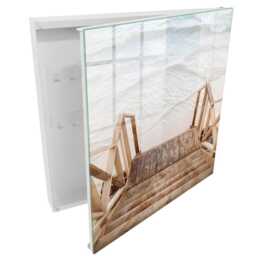 Beach Peace Key Cabinet For Home, Brown Box Minimalist Landscapes, Lovers Of Nature & Silence - thumbnail 2