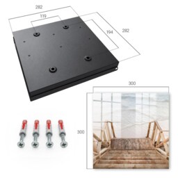 Beach Peace Key Cabinet For Home, Brown Box Minimalist Landscapes, Lovers Of Nature & Silence - thumbnail 4