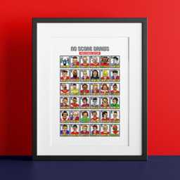 York City - No Score Draws Minstermen Edition A3 Print Of 36 Hand-Drawn Panini-style Doodles Ycfc Icons Wonky Football Art - thumbnail 2