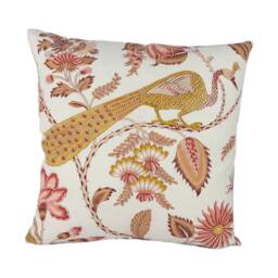 Schumacher - Campagne Rose & Ochre Lush Lively French Floral Designer Cushion Cover Handmade Throw Pillow Home Decor - thumbnail 3
