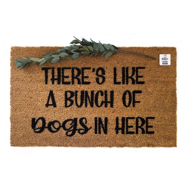 There's Like A Bunch Of Dogs in Here Doormat - Funny Dog Lover Welcome Mat Pet Owner Porch Decor Mom Gift House - image 1