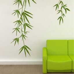 Bamboo Leaves - Removable Vinyl Wall Decals Stickers Leaf Art Decor Branches Nature Decal S109