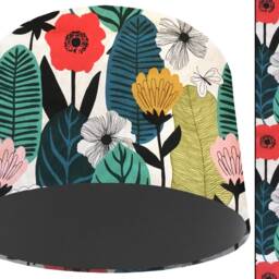 Floral Scandi Lampshade Modern Table Or Ceiling Light Shade - thumbnail 3