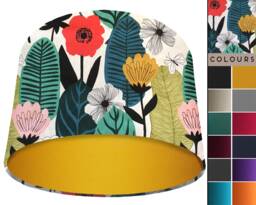 Floral Scandi Lampshade Modern Table Or Ceiling Light Shade - thumbnail 1