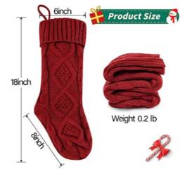 Personalized Knit Christmas Stockings, Embroidered Stocking, Family Stockings, Holiday Stocking, Christmas Gifts, Monogram Stockings - thumbnail 3