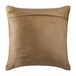 "Designer Lotus, Embroidery, Art Deco Pearl Beige Pillow Case Cover 24""x24""/26""x26" - thumbnail 3