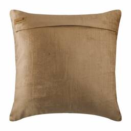 "Designer Lotus, Embroidery, Art Deco Pearl Beige Pillow Case Cover 24""x24""/26""x26" - thumbnail 3