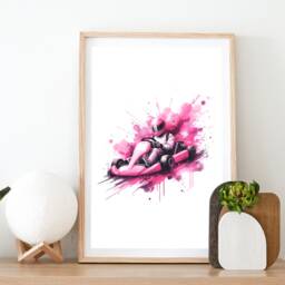 Go Kart Girl Print - Set Of 3 Karting Posters - Room Decor Art Prints Girls Bedroom Wall Pink Driver Gifts - thumbnail 2