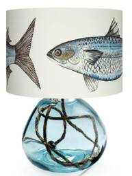 Handmade Cornish Mullet Lampshade Coastal Nautical Drum Shade - thumbnail 2